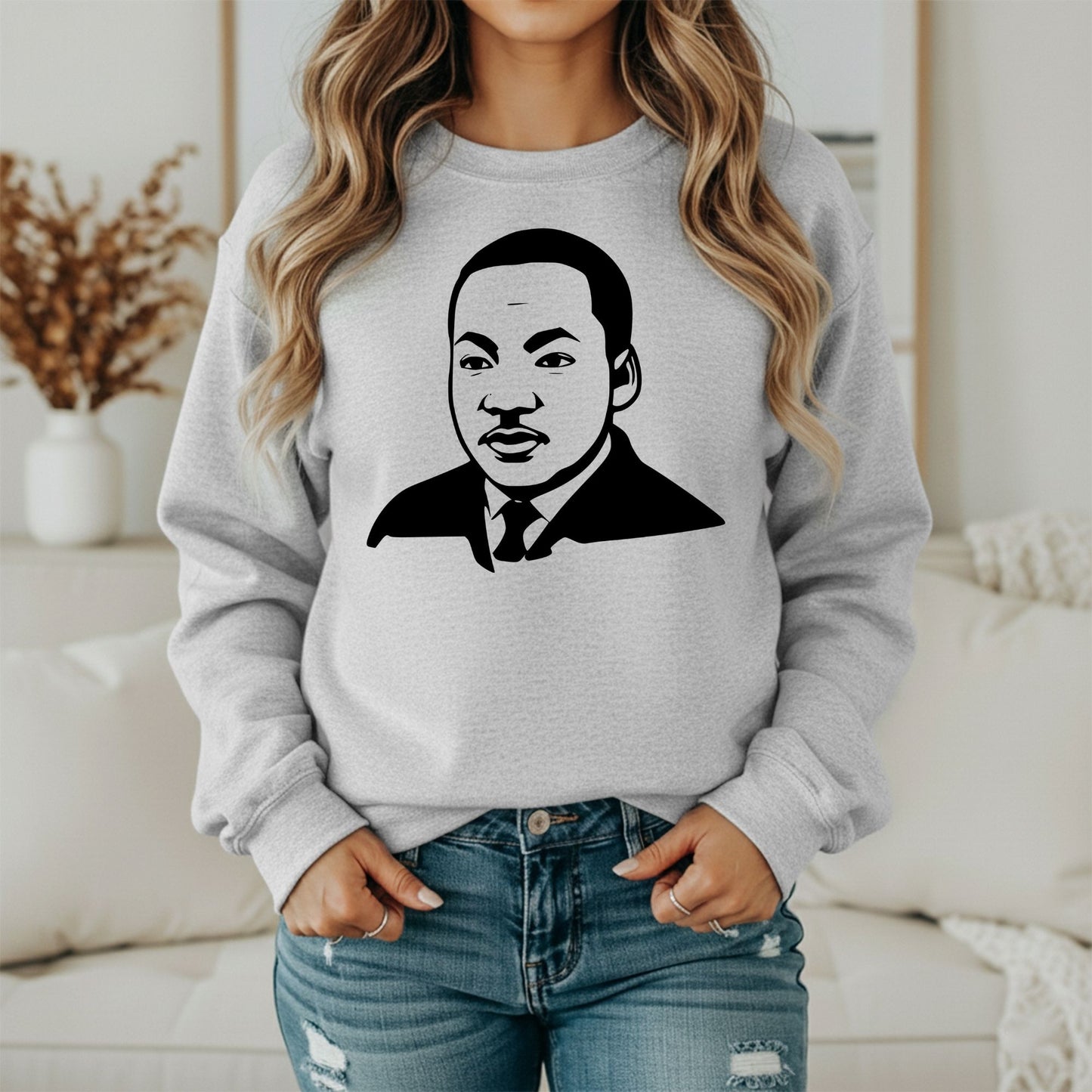 Martin Luther King Jr. Portrait Sweatshirt – Civil Rights Hero