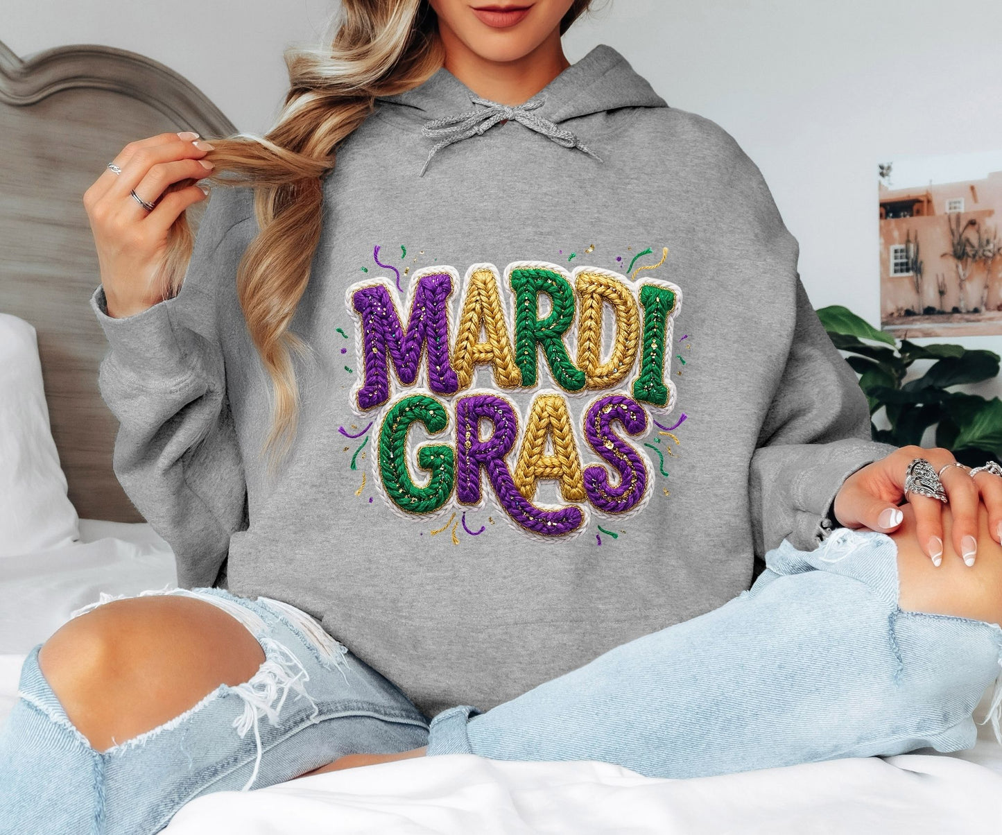 Mardi Gras Hoodie – Bold Carnival Energy