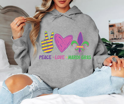 Mardi Gras Hoodie for Parade & Party Lovers
