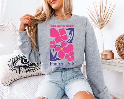 Retro Christian Sweatshirt, Scripture Nature Graphic Crewneck, Casual Faith Pullover