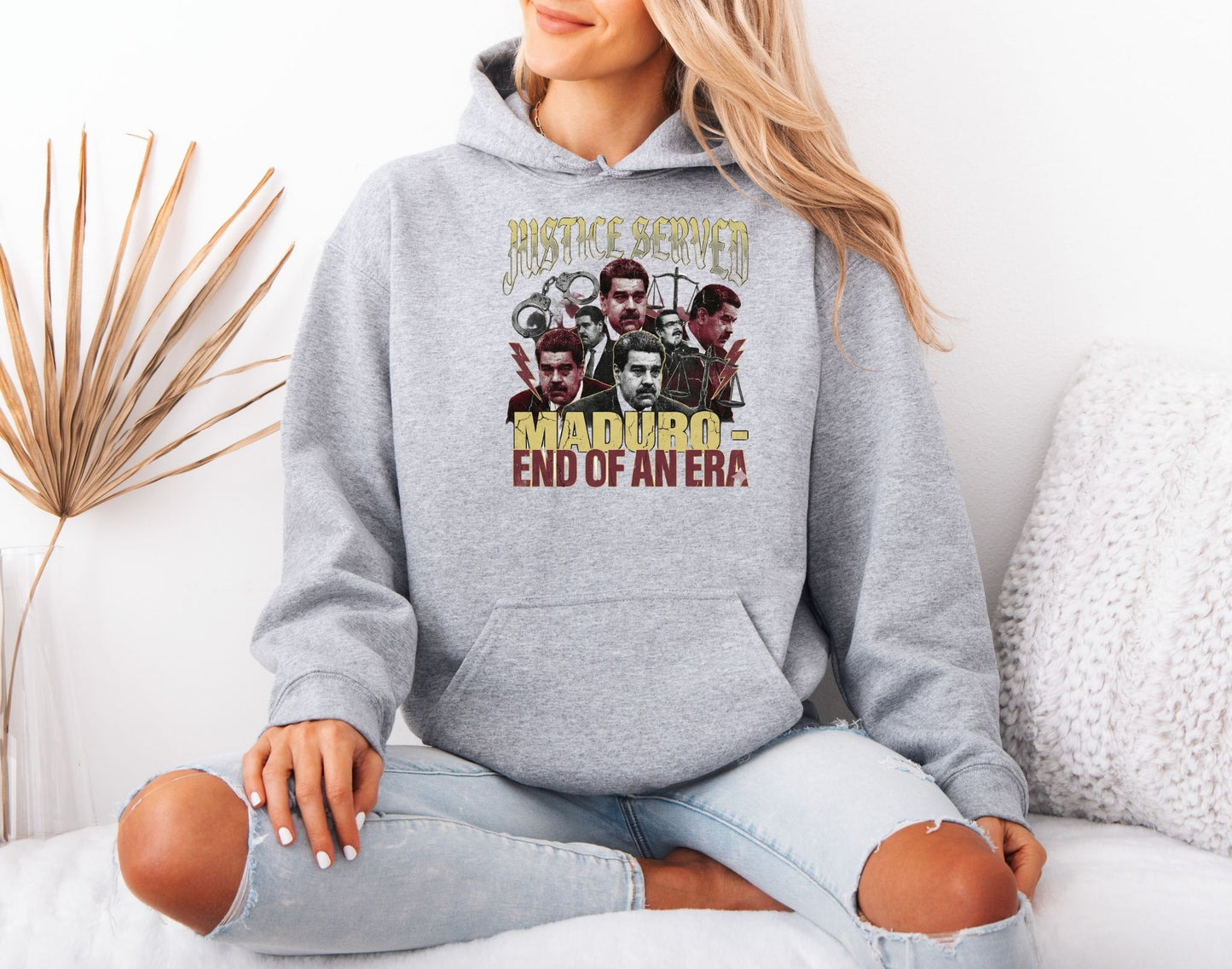 Arrest Maduro Hoodie – Freedom for Venezuela Political Graphic