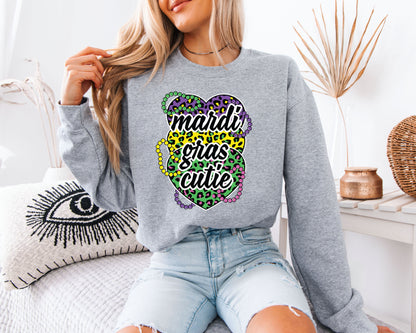 Cozy Fat Tuesday Mardi Gras Sweatshirt