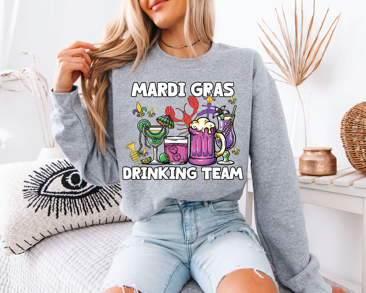 Mardi Gras Festival Mood Crewneck