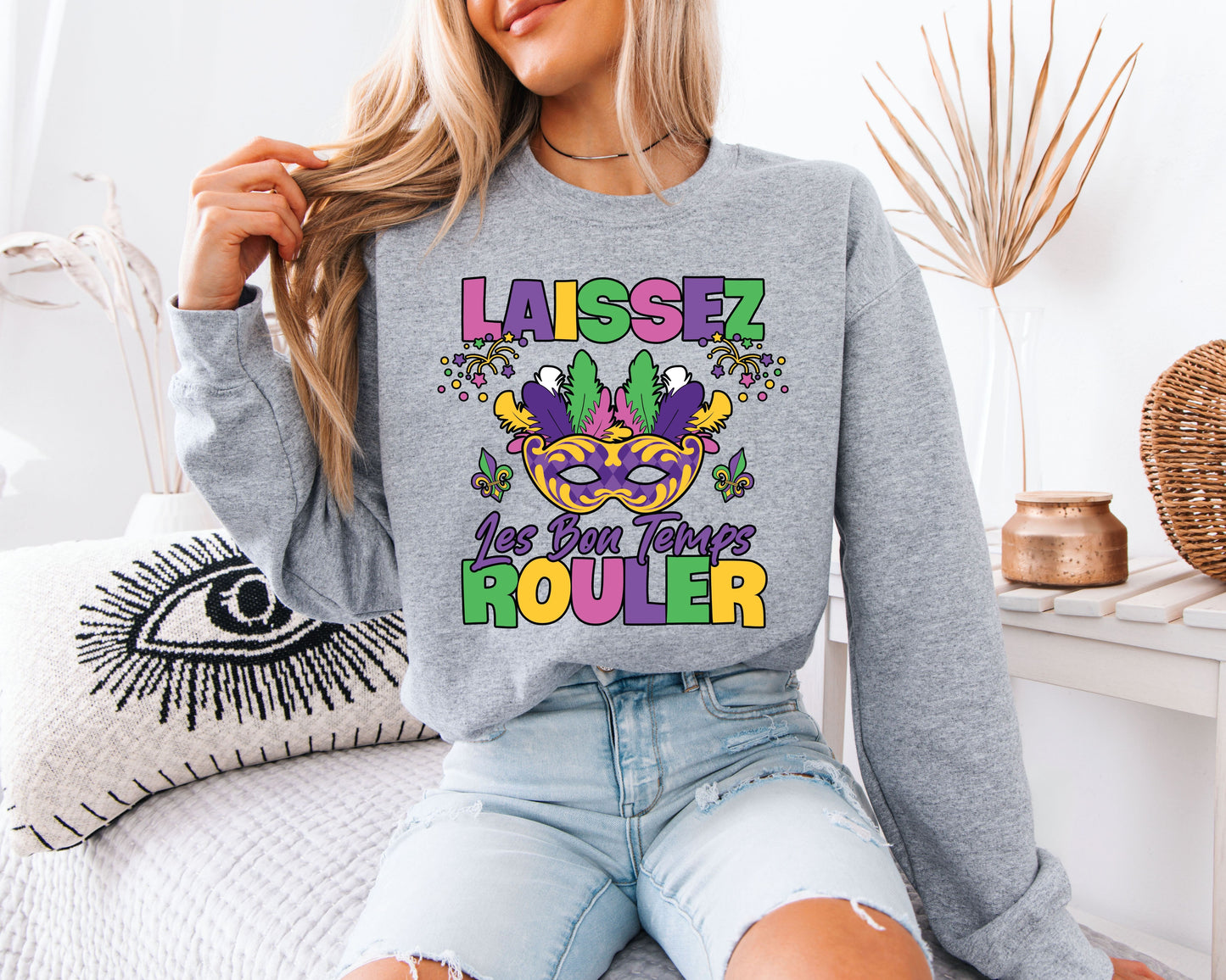 Mardi Gras Fun All Day Sweatshirt