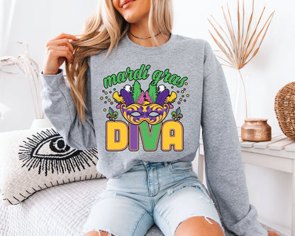 Cozy Carnival Days Mardi Gras Sweatshirt