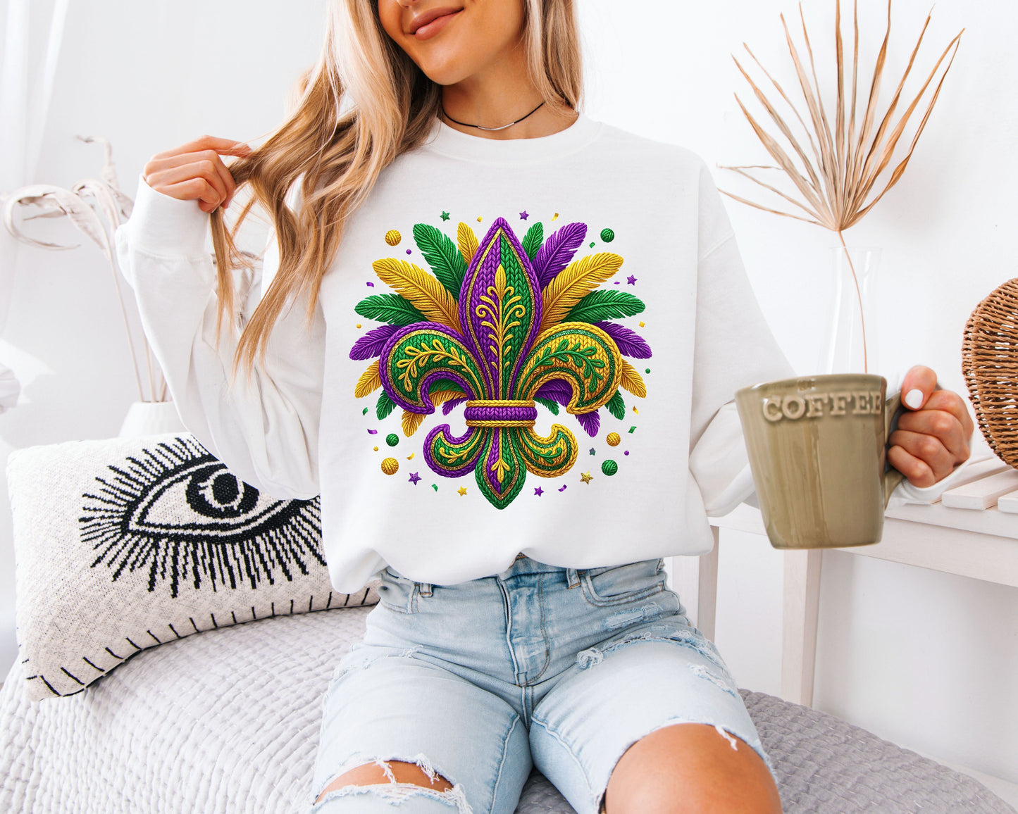 Mardi Gras Color Rush Sweatshirt