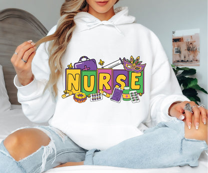 Mardi Gras Hoodie – Let the Good Times Roll Quote