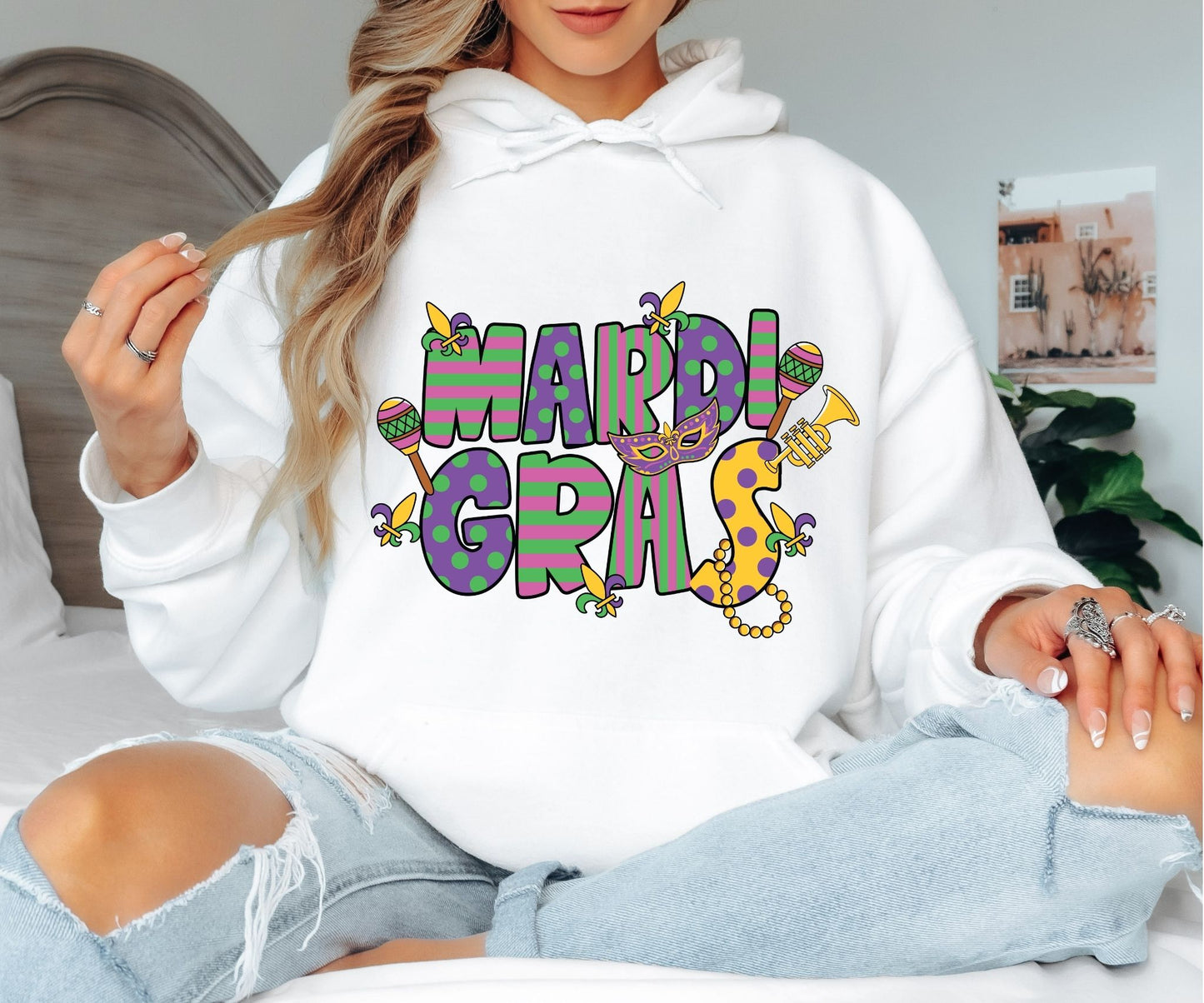 Mardi Gras Hoodie – New Orleans Festival Vibes