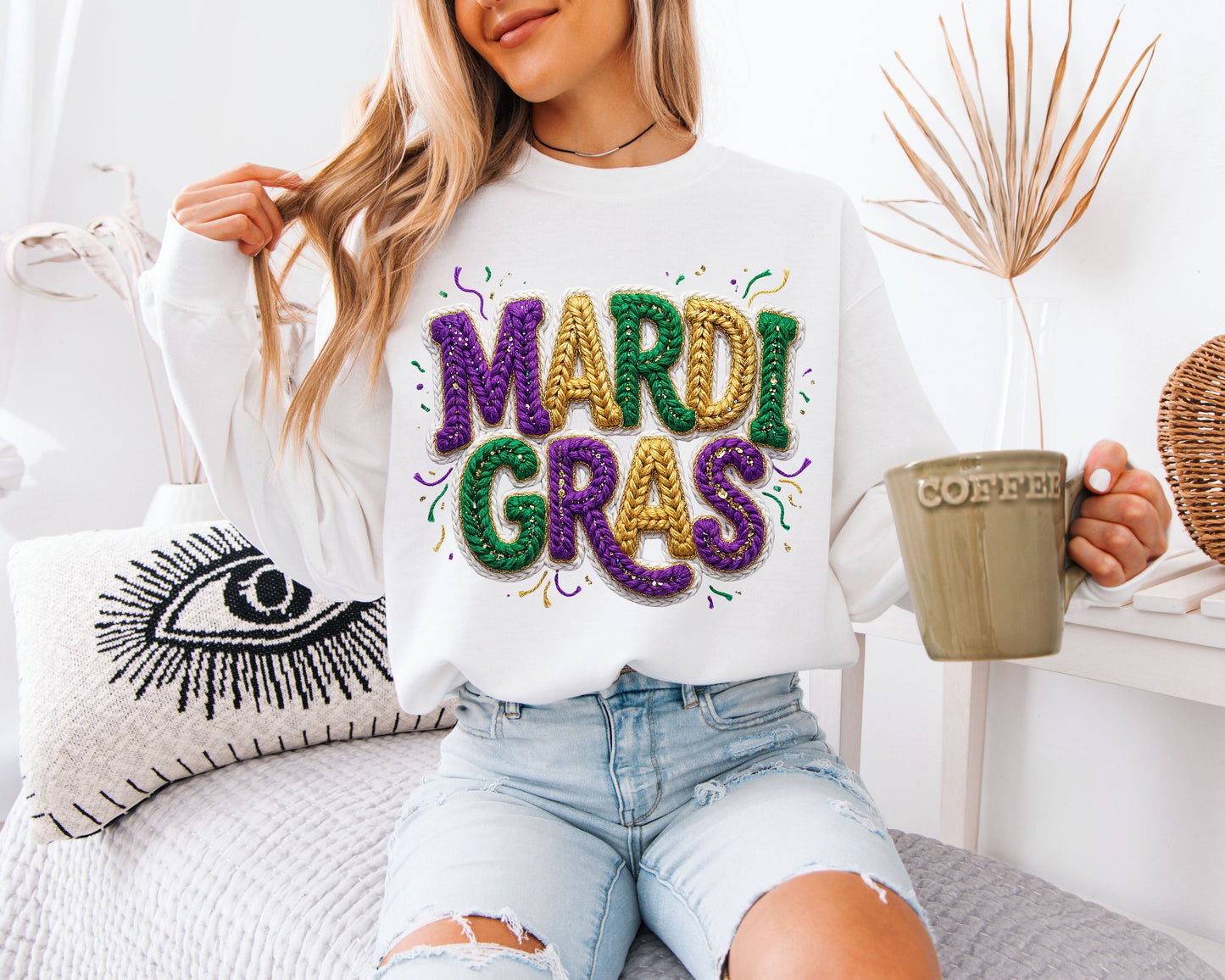 Carnival Day Essentials Mardi Gras Sweatshirt
