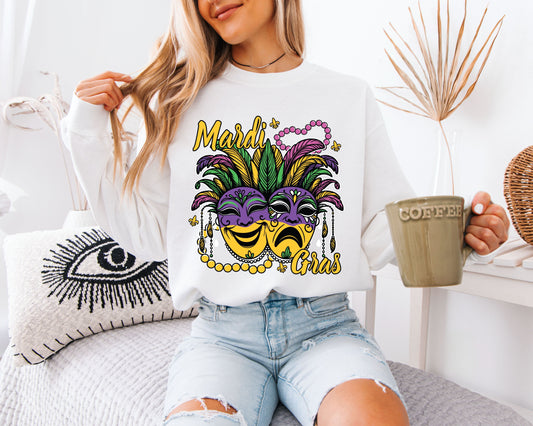 Mardi Gras Sweatshirt Inspired by New Orleans