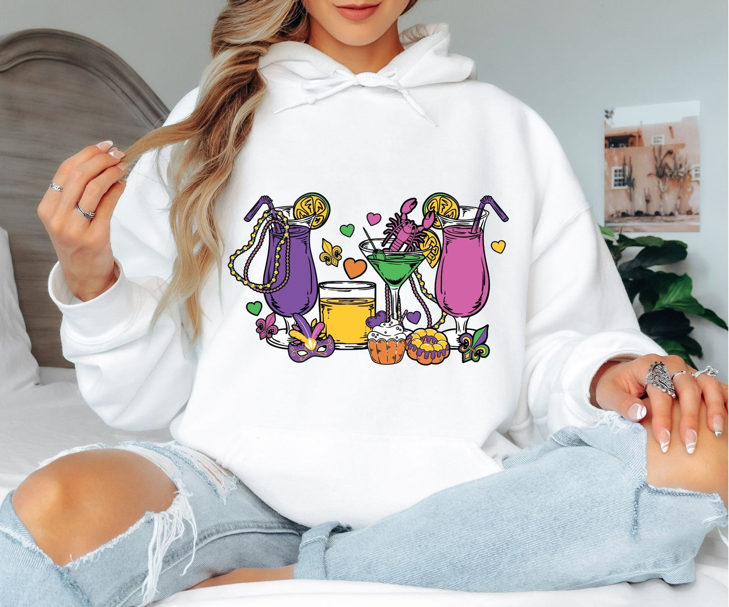 Mardi Gras Hoodie – Festival Night Outfit