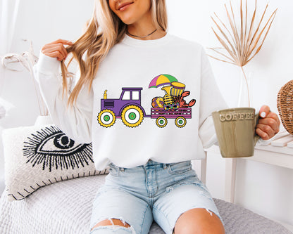 Mardi Gras Inspired Casual Sweatshirt