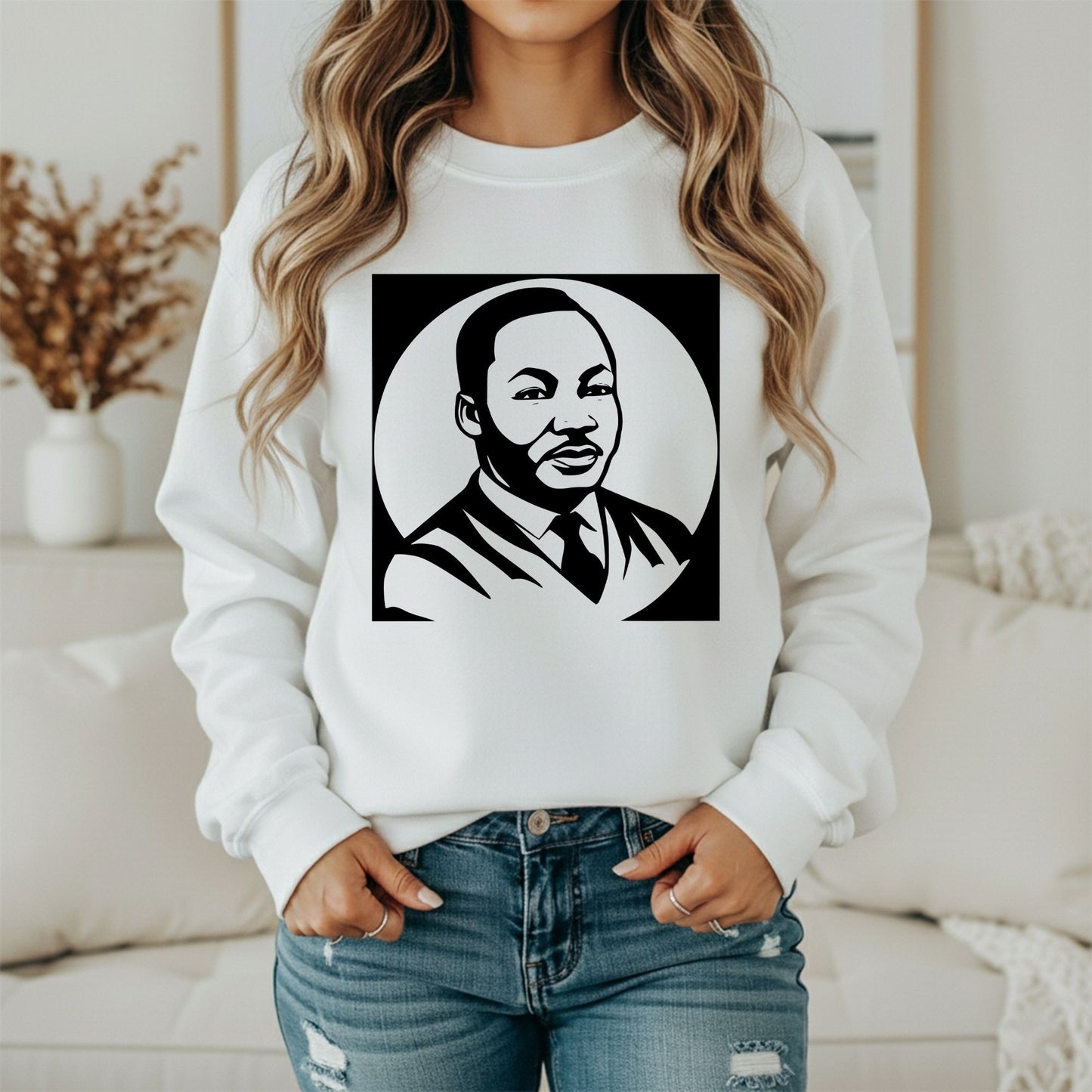 MLK Peaceful Resistance Sweatshirt – Justice Message