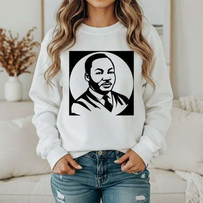 MLK Peaceful Resistance Sweatshirt – Justice Message