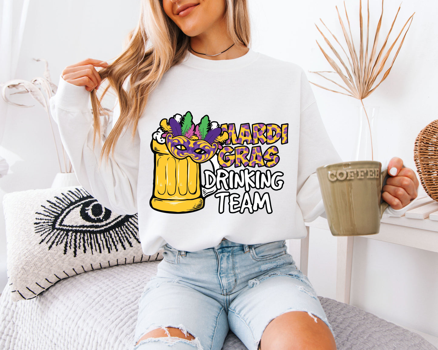 Mardi Gras Inspired Festival Crewneck
