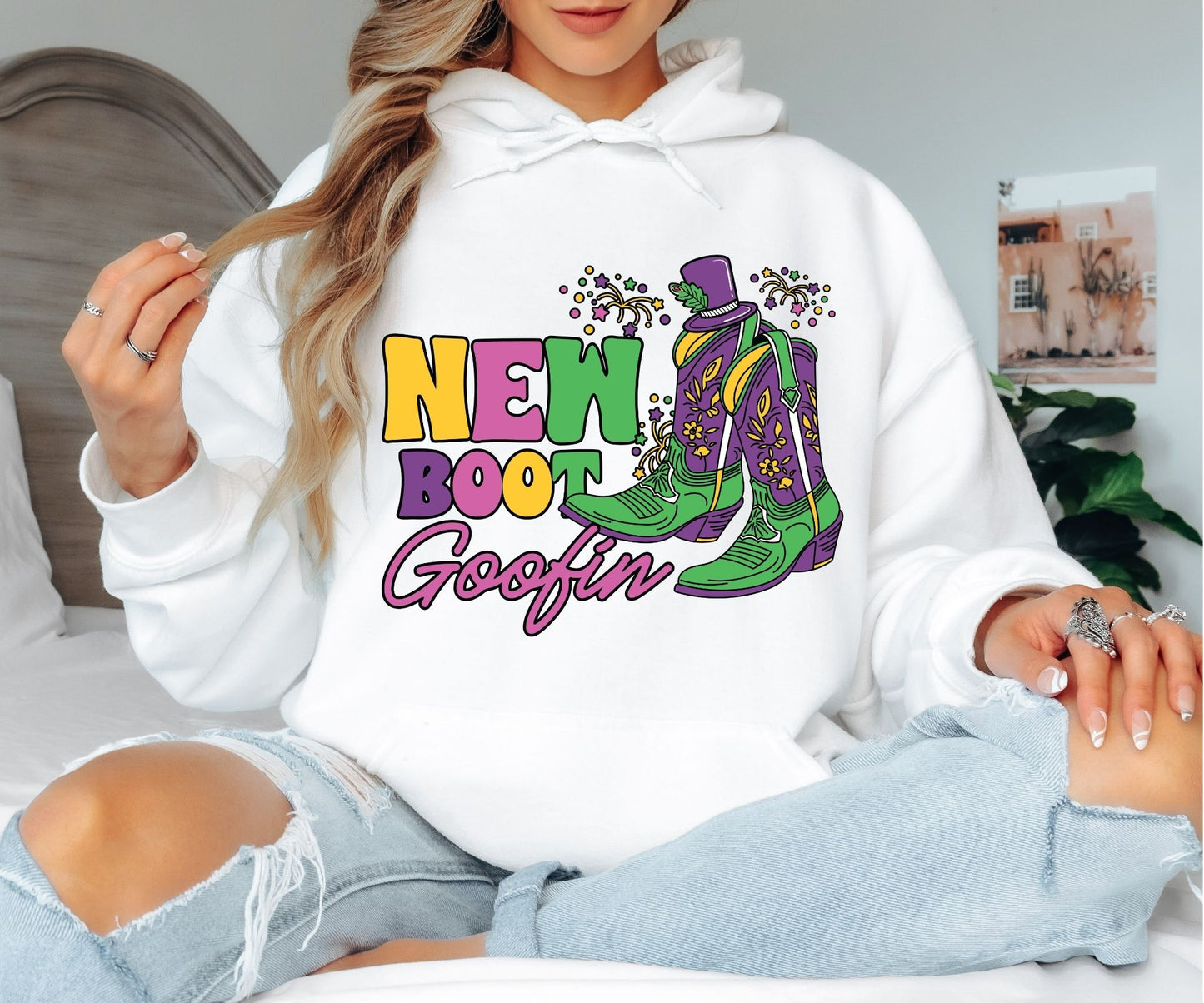 Mardi Gras Hoodie – Fun Party Graphic Pullover