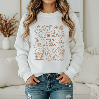 Winter Calm Vibes Sweatshirt – Cozy Seasonal Apparel