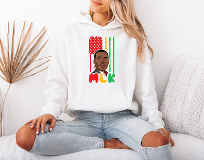 MLK Inspirational Message Hoodie – Equality and Hope Theme