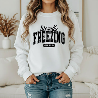 Winter Snow Vibes Sweatshirt – Cold Season Graphic