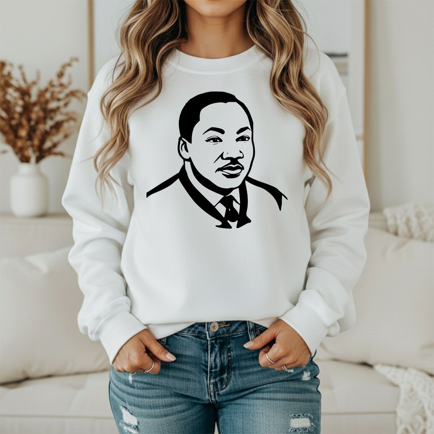 MLK Inspirational Message Sweatshirt – Equality & Hope Theme