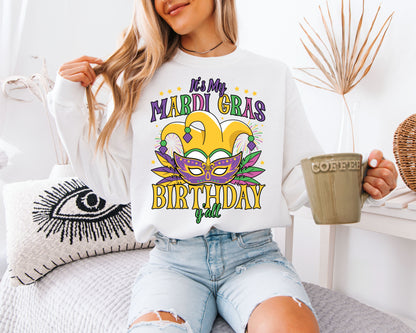 Mardi Gras Street Style Cozy Sweatshirt