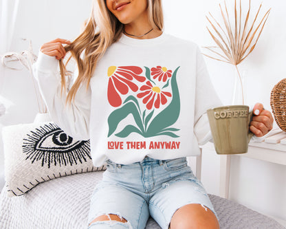 Vintage Daisy Field T-Shirt – Soft Washed Flower Graphic Tee, Casual Summer Botanical Shirt, Cute Garden Outfit