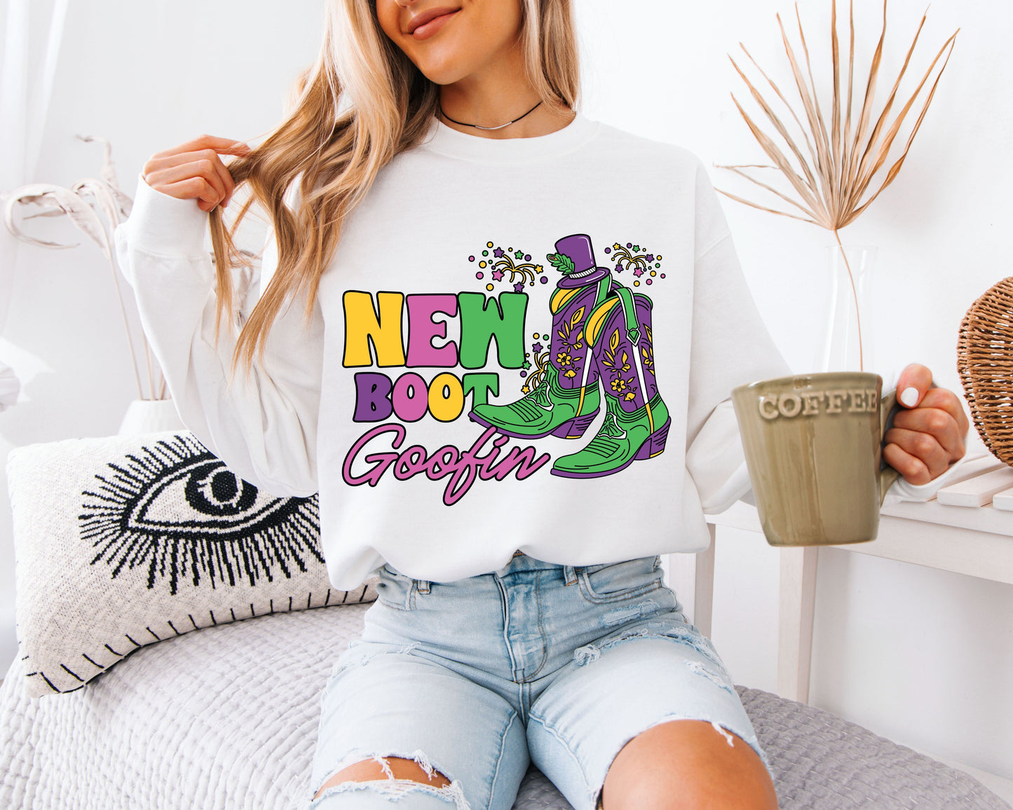 Vibrant Carnival Mardi Gras Sweatshirt