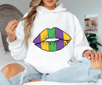 Funny Mardi Gras Hoodie – Beads Booze & Good Times