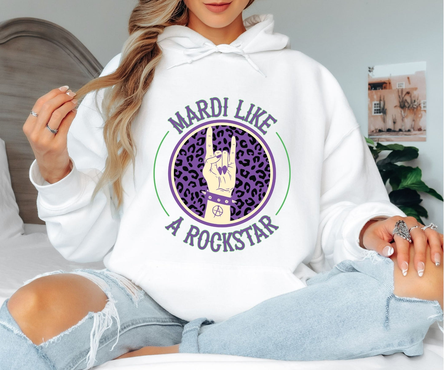 Funny Mardi Gras Saying Hoodie – Party Ready