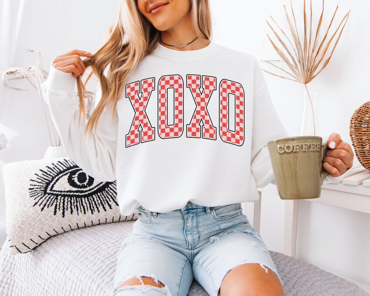 Cheetah Print Heart Crewneck | Neutral Animal Print Valentine’s Day Sweater | Wild Love Gift