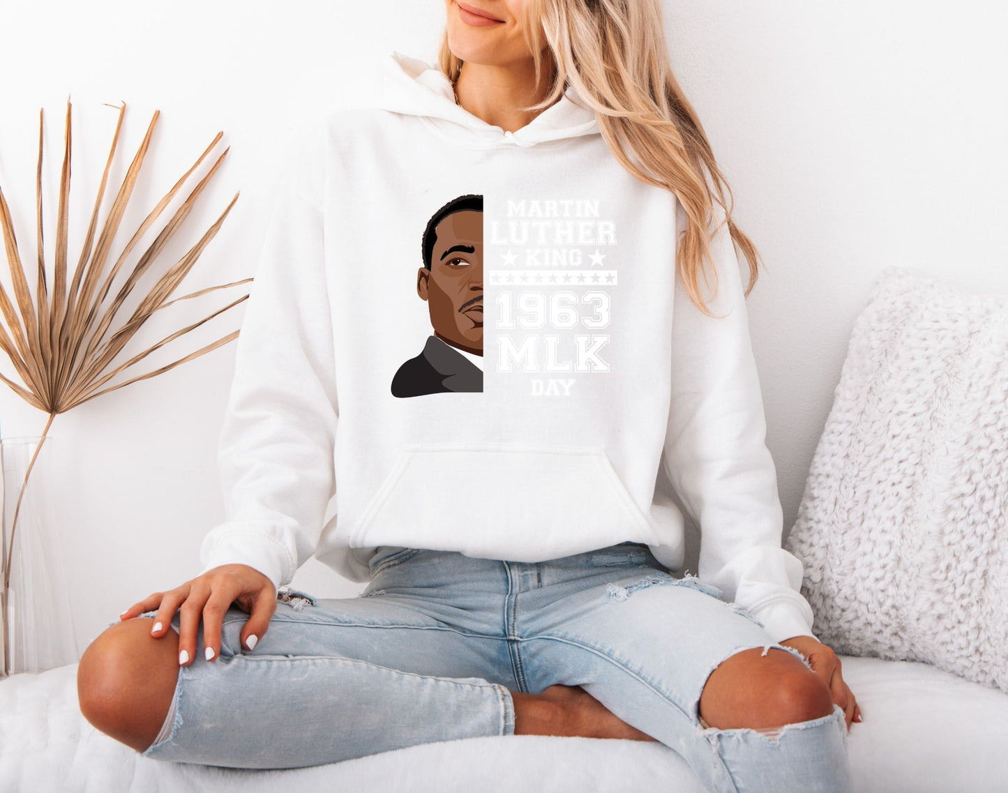 MLK Peace and Justice Hoodie – Timeless Equality Graphic