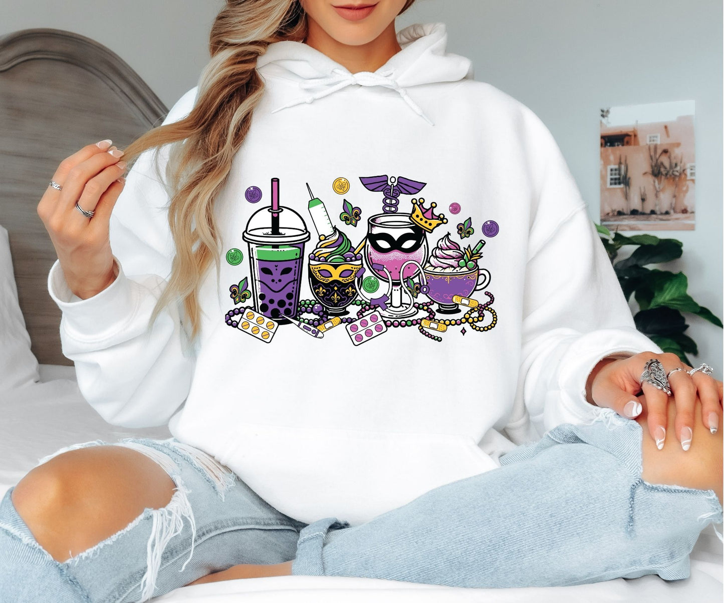 Mardi Gras Hoodie – Classic Fat Tuesday Style