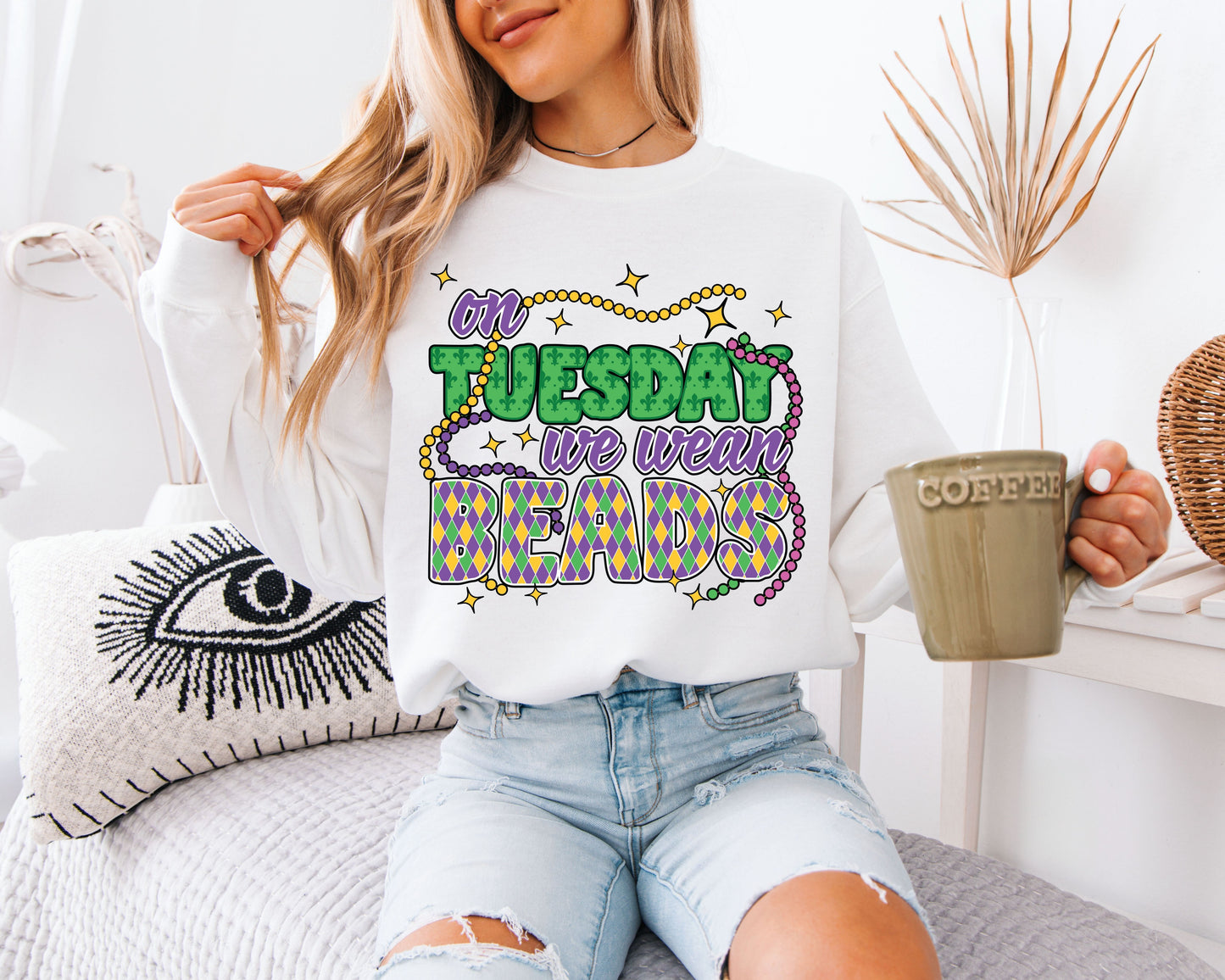 Mardi Gras Celebration Wear Sweatshirt