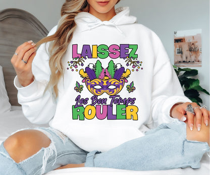 Mardi Gras Hoodie – Party All Night Carnival Style