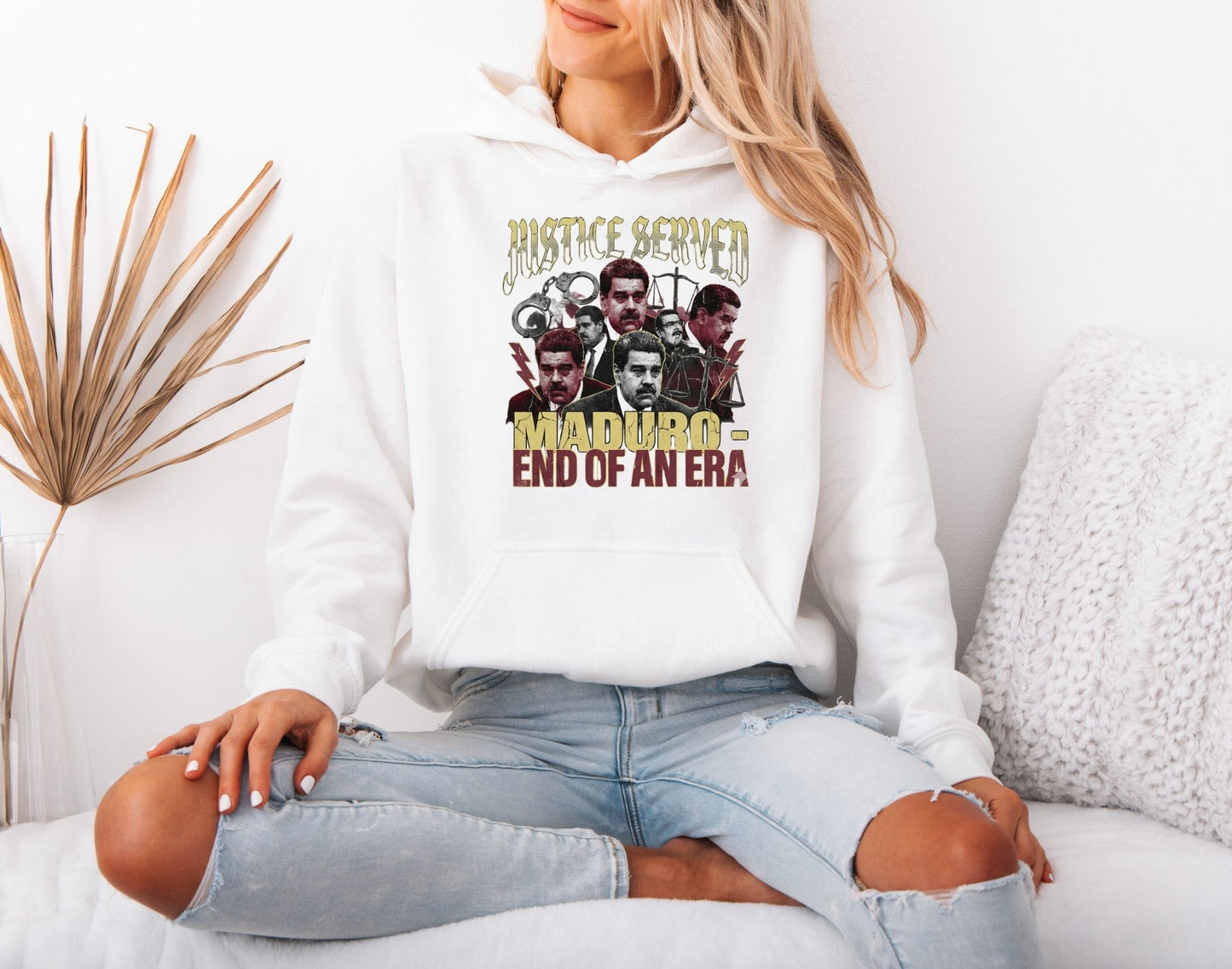 Arrest Maduro Hoodie – Freedom for Venezuela Political Graphic