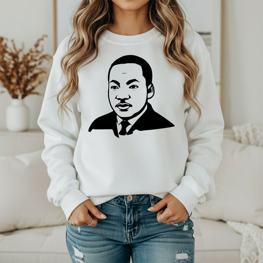Martin Luther King Jr. Portrait Sweatshirt – Civil Rights Hero