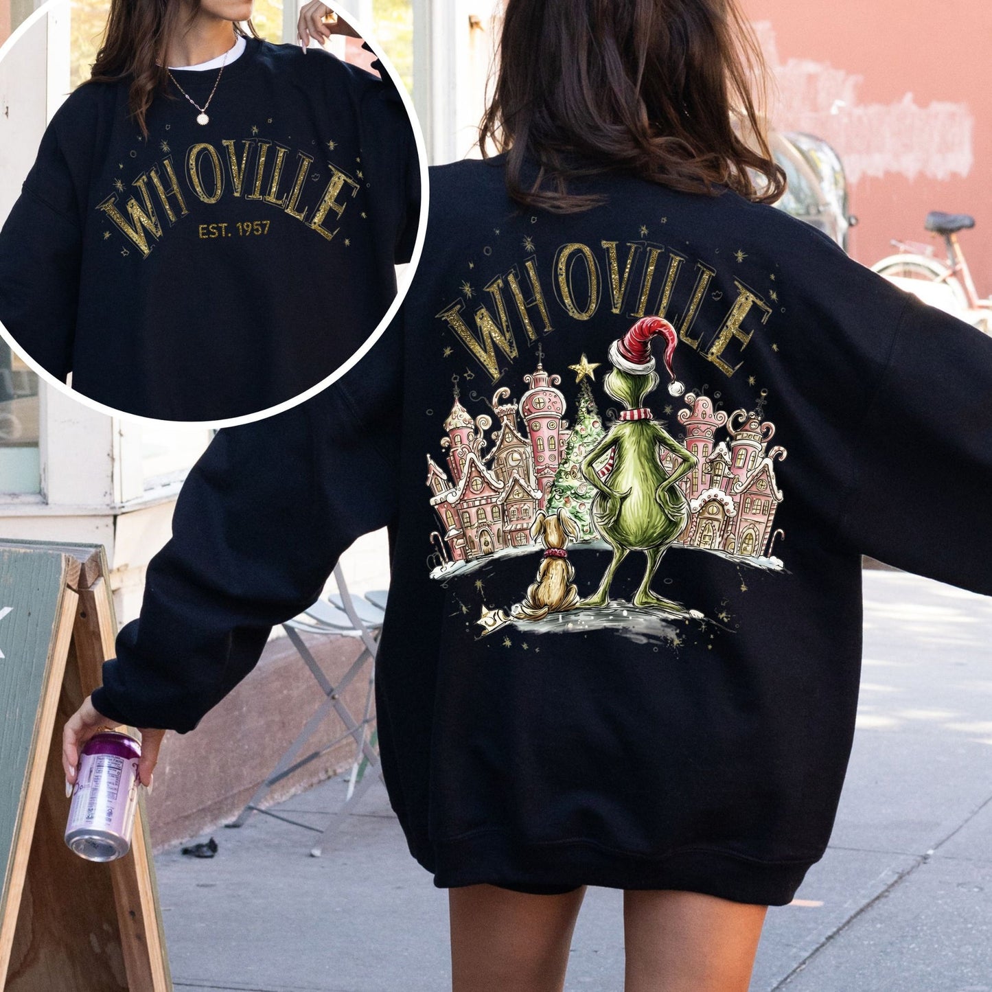 Whoville Christmas Village Sweatshirt