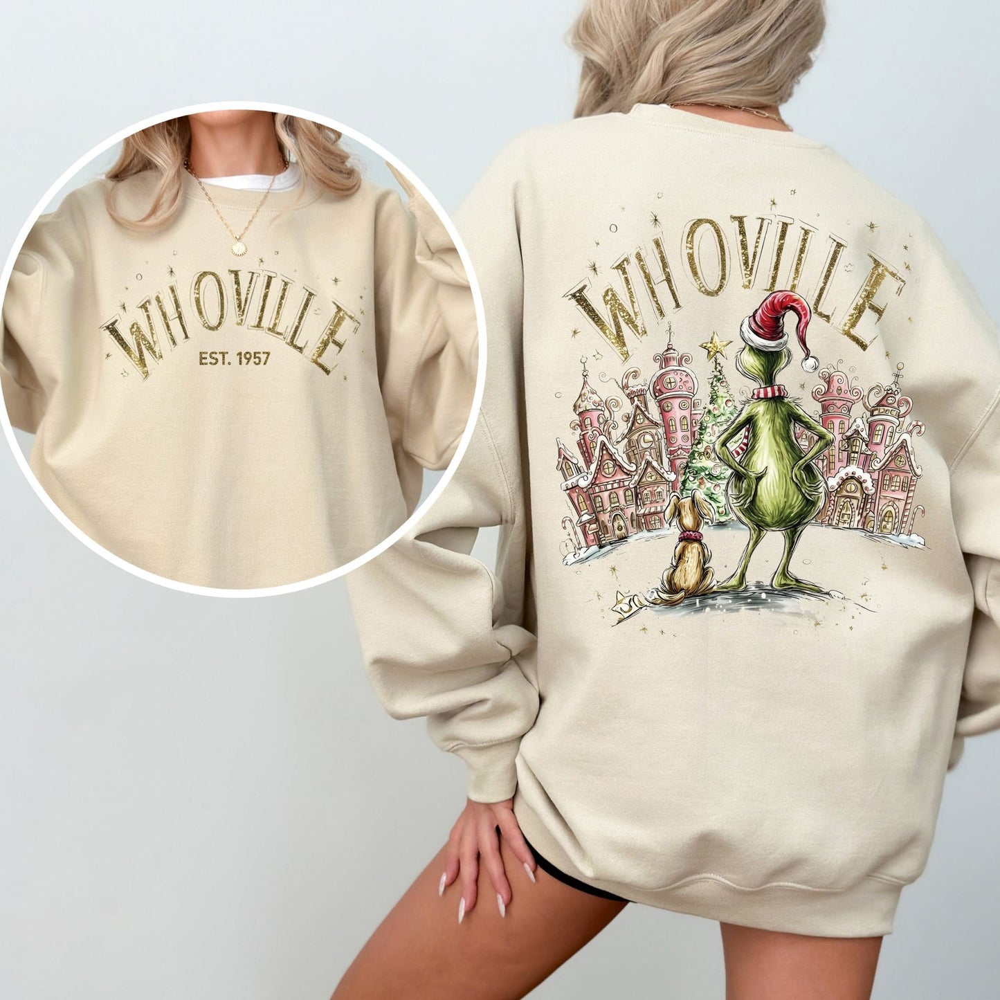 Whoville Christmas Village Sweatshirt