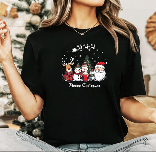 Christmas T-shirt, Christmas Lights Shirt, Christmas Family Top, Holiday Gift, Christmas Family Matching Shirt, Santa, gift, Team Snow