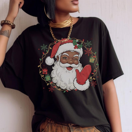 Black Santa Shirt